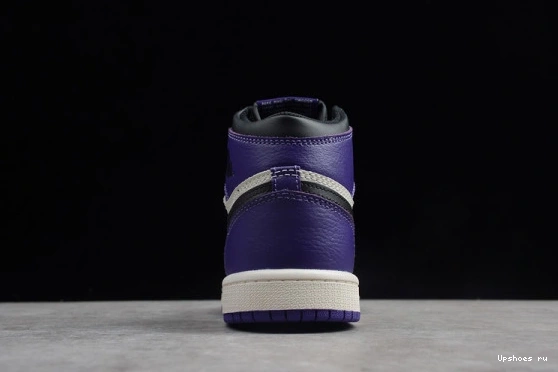 1 Kid 'Court Retro High Air Jordan 555088-501 555088-501 Purple' Kids  OG 0604